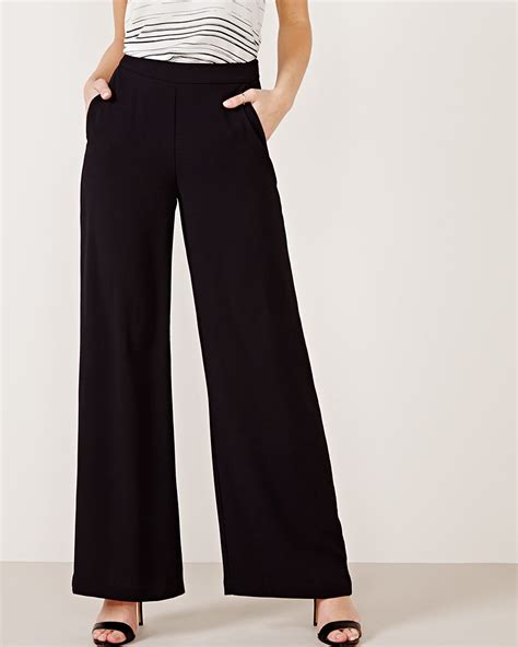 michael kors crepe wide leg pants|crepe wide leg trousers.